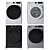 Beko Washing Machines in Colors 3D model small image 1