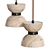 Travertine Pendant Light RANDOLF 3D model small image 2