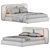 Contemporary Kico Echo Double Bed 3D model small image 7