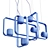 Sleek Vertical Pendant Light 3D model small image 6