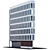 Corner Curve Residential Building Model 3D model small image 1