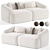 Modular Sofia 02 Corner Sofa 3D model small image 3