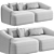 Modular Sofia 02 Corner Sofa 3D model small image 7