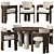 Elegant Bernhardt Casa Paros Set 3D model small image 1