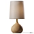 Ceramic Fig Lamp: Modern Minimalism 3D model small image 1