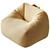 Velvet Lounge Chair for Kids 3D model small image 3