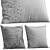 Luxury Decorative Pillow Set 3D model small image 7