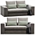 Modern Powell Sofa Set 175 3D model small image 1