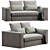 Modern Powell Sofa Set 175 3D model small image 2