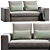 Modern Powell Sofa Set 175 3D model small image 3