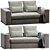 Modern Powell Sofa Set 175 3D model small image 4