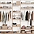 Wooden Wall-Mounted Wardrobe Organizer 3D model small image 6