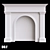 Customizable Gypsum Fireplace Portal 3D model small image 2