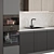 Modern Kitchen Appliance Set 3D model small image 3