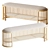 Stylish PIANCA PALU Bench 3D model small image 1