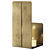 Brass Wall Mounted Candle Holder 3D model small image 2