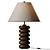 Modern Oak Greyson Table Lamp 3D model small image 1