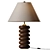 Modern Oak Greyson Table Lamp 3D model small image 2