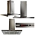 Bosch Stainless Hood Collection 3D model small image 2