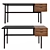 Modern Millimeter Gielle Desk 3D model small image 2