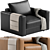 Edward Model Armchair 3D Rendered 3D model small image 3