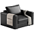 Edward Model Armchair 3D Rendered 3D model small image 4