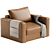 Edward Model Armchair 3D Rendered 3D model small image 5