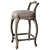 Luxurious Oak Astor Barstool 3D model small image 2