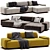 Stylish LOVELAND Sofa Moroso 2017 3D model small image 2