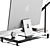 Apple-themed Workplace Decor Set 3D model small image 5