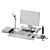 Apple-themed Workplace Decor Set 3D model small image 6