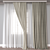 Modern Curtain 3D Model Set 3D model small image 1