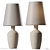 Minimalist Ceramic Table Lamp 3D model small image 1