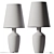 Minimalist Ceramic Table Lamp 3D model small image 2