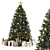 Christmas Tree Set with Decorations 3D model small image 1