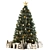 Christmas Tree Set with Decorations 3D model small image 2