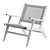 Acacia and Wicker Dining Chair 3D model small image 3