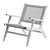 Acacia and Wicker Dining Chair 3D model small image 4