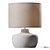 White Marble Clayton Table Lamp 3D model small image 1