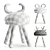 Animal Sculptural Children's Chair Set 3D model small image 7