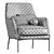 Stylish JOYCE Armchair Flexform 3D model small image 4