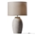 Elegant Concrete Table Lamp 3D model small image 1