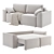Chester Sofa Bed - Transformable Design 3D model small image 1