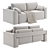 Chester Sofa Bed - Transformable Design 3D model small image 2