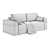 Chester Sofa Bed - Transformable Design 3D model small image 4