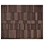 Elegant Walnut Wall Panel 3D model small image 1