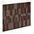 Elegant Walnut Wall Panel 3D model small image 2