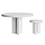Elegant Silver-Plated Joe Carlo Tables 3D model small image 2