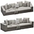 Modern Powell Sofa 3DsMax/Vray 3D model small image 5