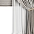  Modern Curtain Set M38 3D model small image 2